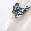 Damebluse med blomster A1 4