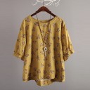 Damebluse med blomster Brunela 3