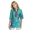 Damebluse med blomstermønster Sara 3