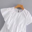 Damebluse med flæser Bella 3