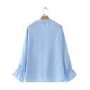 Damebluse med flæser Evelina 1