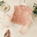 Damebluse med gennemsigtige ærmer 5