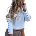 Damebluse med knapper A155 2