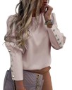 Damebluse med knapper A155 3