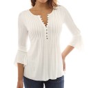 Damebluse med knapper 4