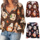 Damebluse med kranier 4