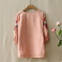Damebluse med lapper 1