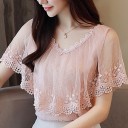 Damebluse med lyserødt print, Jess 2