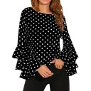 Damebluse med prikker Jennifer 1