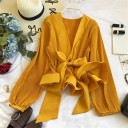 Damebluse med sløjfe Irene 5