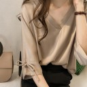 Damebluse med sløjfe Isadora 2