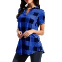 Damebluse med ternet mønster, Laura 5