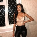 Damebody i blonde med smalle stropper B794 4