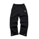 Damebukser Enfarvede Med Gummibånd Og Logo På Siden Materiale Polyester Spandex Komfortable Sportsbukser 7