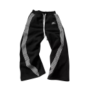 Damebukser Enfarvede med Striber på Siderne Med Snøre Materiale Polyester Sporty Fritidsbukser 5