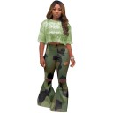 Damebukser med camouflageprint 3