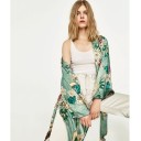 Damecardigan med blomsterprint 3