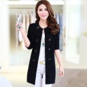 Damecardigan med knapper A2338 2