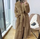 Damefrakke i imiteret pels P1769 16