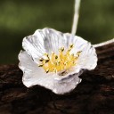 Damehalskæde med blomst D599 3