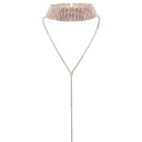 Damehalskæde med choker og rhinsten 3