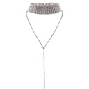 Damehalskæde med choker og rhinsten 4
