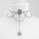 Damehalskæde med choker og vedhæng 1