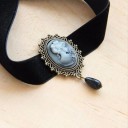 Damehalskæde med choker og vedhæng D187 2