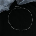 Damehalskæde med choker og vedhæng D543 5