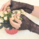 Damehandsker uden finger i blonde J1117 3