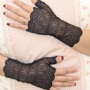 Damehandsker uden finger i blonde J1117 6