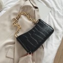 Damehåndtaske med krokodillemønster M715 1