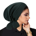 Damehijab med bånd 58 cm af polyester med let struktureret overflade til daglig brug og dækning af hår 8