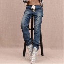 Dameisolerede jeans med elastisk talje 2