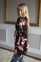 Damejakke med blomsterprint J1826 2
