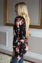 Damejakke med blomsterprint J1826 4