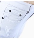 Damejeans med huller - Hvide 4