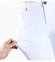 Damejeans med huller - Hvide 7
