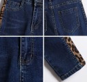 Damejeans med leopardstriber 5