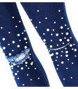 Damejeans med perler i blå D2 3