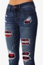 Damejeans med rippede ben og foer 2