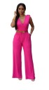 Damejumpsuit med bælte -J551 4