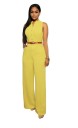 Damejumpsuit med bælte -J551 8