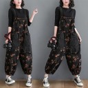 Damejumpsuit med blomster A2546 1