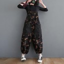 Damejumpsuit med blomster A2546 2
