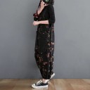 Damejumpsuit med blomster A2546 4