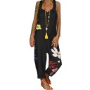 Damejumpsuit med blomster 3