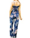 Damejumpsuit med blomstermønster J1834 5