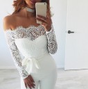 Damejumpsuit med blonder A1957 2