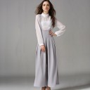 Damejumpsuit med brede ben 3